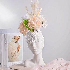 Greek Roman Style Statue Flowers Vase Succulent Planter - Makeup Brushes Container Pen Holder - Great Gift for Home or Office Decoration (David-Small(6.5x3.5inch))