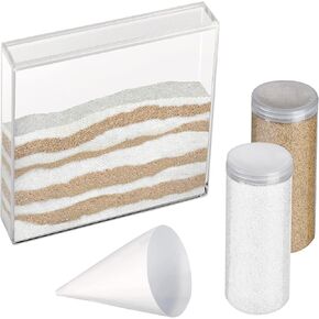 Lillian Rose Acrylic Unity Ceremony Set with 2 Containers of Colored Sand, 1.25", Clear
