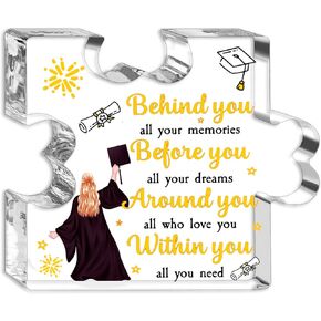 2025 Graduation Positivity Motivational Quotes Gifts for Her College Graduation Gifts for Women High School Senior Girls Friends Best Inspirational Encouragement Gifts for Women Acrylic Decor Ornament