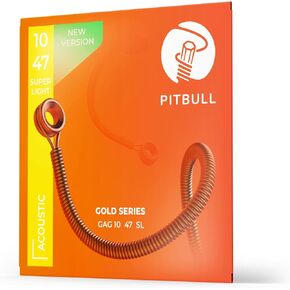 Pitbull Acoustic Guitar Strings Gold Series Phosphor Bronze 12-53 Light GAG 12-53 L