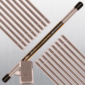 BLUEFIRE 20 Sticks BCuP-3 1/2 lb 5% Silver Solder Copper Phosphor Brazing Welding Rods 0.050"x1/8"x14" Silver Brazing for Storage HVAC and Air Conditioning Refrigerator Copper Solder