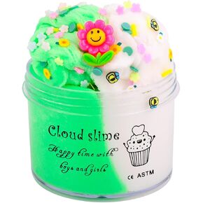 Scented Cloud Slime Kit 15 Pack, with Cute Slime Charms, Slime Party Favor Putty Toy for Girls and Boys, Super Soft and Non-Sticky