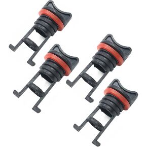 Kayak Gear Universal Kayak Drain Plug Replacement Thread Nylon Drain Plugs for Kayak Boat Drain Plug 4 Pack