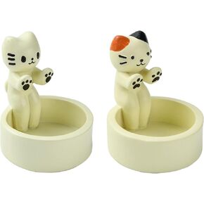 DanLingJewelry 2Pcs Resin Cat Candle Holder Warming Paws Cute Pet Kitten Tea Light Holders Candle Holder for Home Table Decor in Kuwait