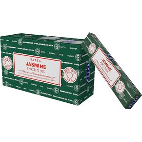 Satya Nag Champa Jasmine Incense Sticks, 12 Count