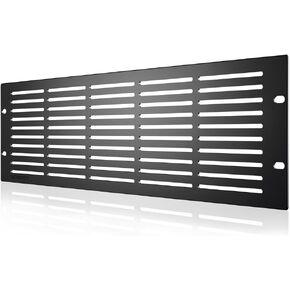 AC Infinity Rack Panel Accessory Vented 2U Space for 19" Rackmount, Heavy-Duty 3mm Gauge Steel, Black
