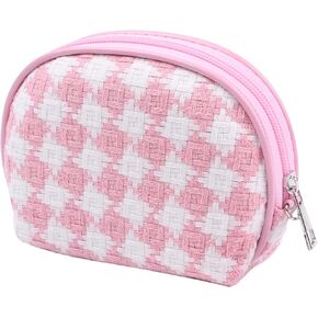 Sanitary Napkin Storage Bag, Preppy Checkered Pad Bags for Period, Portable Period Pouch, Portable Period Pouch with Zipper, Sanitary Pads Bag for First Period
