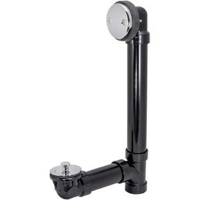 EZ-FLO 1-1/2 Inch Schedule 40 ABS Lift and Lock Two-Hole Bath Waste Drain, Plastic Tubular with Chrome Plated Trim, 35298