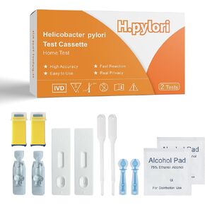 مجموعة اختبار JOGRO H. Pylori، مجموعة اختبار هيليكوباكتر بيلوري، نتائج خلال 10-15 دقيقة، سريعة ودقيقة للغاية، سهلة الاستخدام والقراءة، عبوة من قطعتين in Kuwait