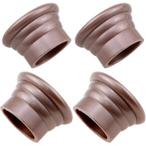 Sturdy and Durable Window Curtain Rod Cap Rose Gold Plastic Curtain Rod End Plug Cap Curtain Rod Plug 28mm 1.1Inch Diameter Roman Rod End