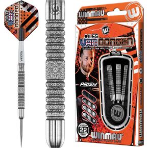 Winmau Jules Van Dongen | 22g | Tungsten Darts Set | Steeltip | Dart Flights | Dart Shafts (Stems)