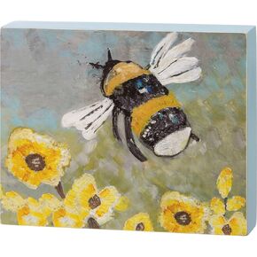 علامة ديكور المنزل Primitives من Kathy Bumble Bee & Flowers