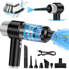 Handheld Car Vacuum Cleaner - 15000Pa High Power Car Vacuum Cleaner and Air Duster, Mini Car Vacuum Portable Cordless with LED Light, Vacuum Cleaners for Home, Car, Office, Pet Hair