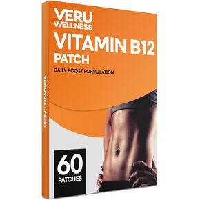 B12 Energy Patch, Natural Patch B12, Garcinia - Self Adhesive Time Release Patch (60 Days)