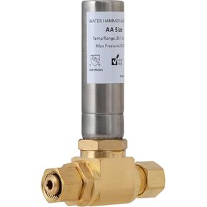 SUNGATOR Water Hammer Arrestor Stainless Steel, 3/8 Inch Male Compression and 3/8 Inch Female Compression, for Dishwasher, Sink, Toilet, Faucet Banging, Stop Pipe Knock Reduce Banging Noise