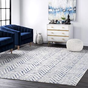 nuLOOM Rosanne Transitional Striped Area Rug, 5x7, Pink
