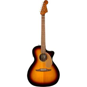Fender Newporter Player Acoustic Guitar, with 2-Year Warranty, Sunburst, Walnut Fingerboard