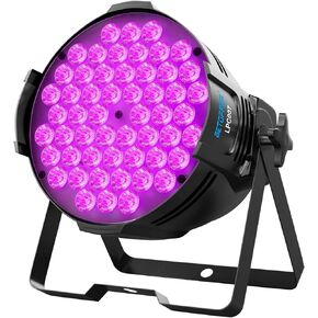 BETOPPER DJ Lights DMX Sound Activated, 54 x 3W LED Par Lights RGB Stage Lights DMX, DJ Par Lights for Church, Concert, Wedding, Party, Bar, Stage Lighting (4 Packs)