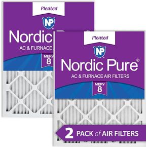 Nordic Pure 10x20x1 (9 1/2 x 19 1/2 x 3/4) Pleated MERV 12 Air Filters 6 Pack
