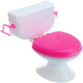 Mini Rose Red Toilet Cover Small Toilet Toys Toilet Cake Decor Bachelor Party Supplies