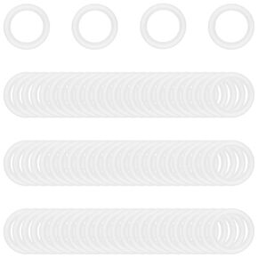 100PCS 1.5 Inch Tri Clamp Silicone Gaskets for 1.5" Tri-Clamp Sanitary Fittings TC O-Ring Seal Gasket