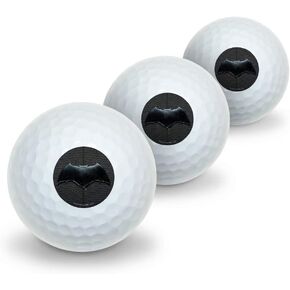 GRAPHICS & MORE Justice League Movie Batman Logo Novelty Golf Balls 3 Pack