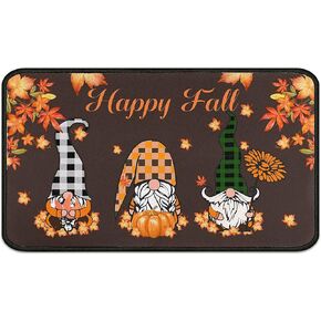 Fall Door Mat Outdoor for Front Door, Fall Decorations for Home Welcome Doormat Non-Slip Washable Thanksgiving Pumpkin Hello Fall Doormat Entrance Rug for Indoor Outdoor 17 x 30 Inch in Saudi Arabia