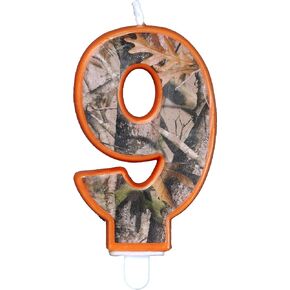 شمعة كامو لعيد الميلاد مقاس 3 بوصة رقم "9" تسعة، مجموعة الحفلات المموهة التالية من هافركامب in Kuwait