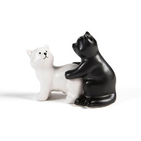 BigMouth Inc Cats Salt & Pepper Shaker Set, Hilarious Novelty Kitchen Decor and Funny Gag Gift for Animal Lovers, Ceramic Cat Shakers for Salt and Pepper