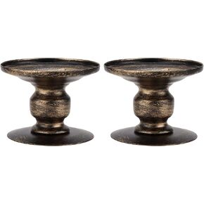 Candle Holders Simplistic Simple Retro Stand Vintage Pedestal Pillar Candlestick Iron Kits