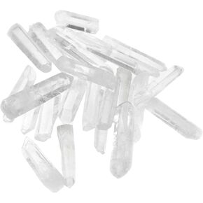 Clear Quartz Crystal, Quartz Crystals Bulk Clear Crystal Point Quartz Clear Healing Rocks Bulk Crystal for Crafts Stone Charms for Jewelry Making