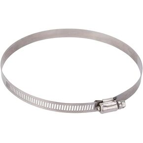 Rocky Mountain Goods Heavy Duty Stainless Steel Hose Clamp - Clamp Range is 5 1/8" x 6" - (No. 88) - 1/2" Band Width - Worm Drive Hose Clamp - Stainless Steel Screw (1)