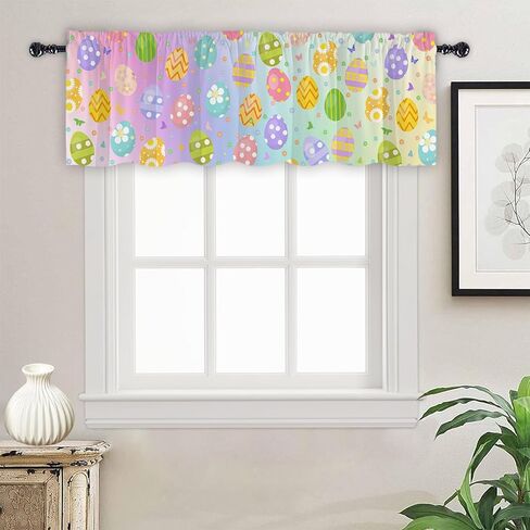 Tomalillin القديس باتريك نافذة الستائر الستارة المطبخ قضيب جيب قصيرة لوحات الستار، البرسيم جنوم شامروك الستارة الستارة، جنوم نافذة العلاجات الستائر لغرفة المعيشة غرفة نوم 54x18in in Kuwait