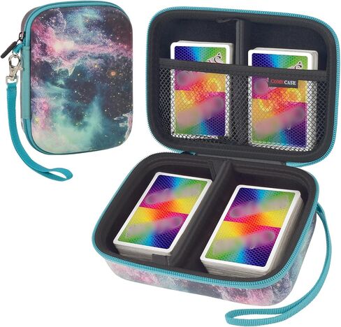 Cards Holder Case Compatible with PM TCG Cards/for SKYJO/for Five Crowns/for UNO/for Phase 10 Playing Cards, Card Game Storage Organizer Holds Up to 400 Cards - Black (Box Only) in Kuwait