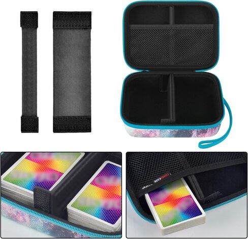 Cards Holder Case Compatible with PM TCG Cards/for SKYJO/for Five Crowns/for UNO/for Phase 10 Playing Cards, Card Game Storage Organizer Holds Up to 400 Cards - Black (Box Only) in Kuwait