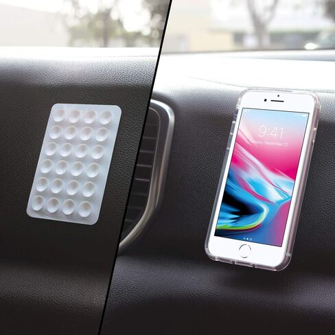 بساط شفط للهاتف، بواسطة Cellet the suction cup مع لاصق 3M يجعل حمل الأشياء أسهل، نطاق تطبيق واسع من Samsung Galaxy S8/S8 Plus، Note 8، Apple iPhone x/8 Plus مجموعة من 5 قطع in Kuwait