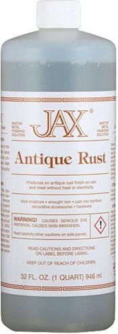 JAX Antique Rust - Metal Finishing Solution - Antique Finish Without Heat or Electricity - 2 Ounce in Kuwait