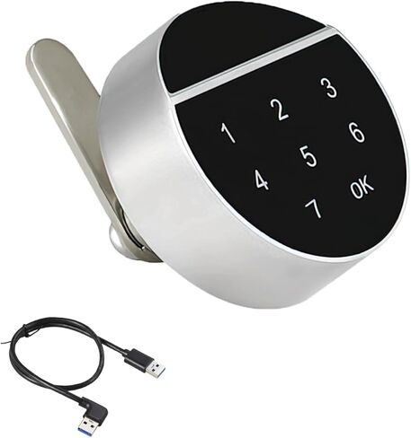 Digital Cabinet Lock Electronic Coded Lock Mechanical Keyless Drawer Lock Touch Screen Password Lock for Cabinet Mailbox File Sauna Drawer School Lockers DIY Wooden Furniture Privacy Lock (1) in Saudi Arabia