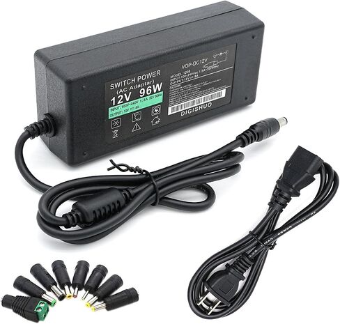 محول إمداد الطاقة DIGISHUO DC 12V 4A 48W محول التيار المتردد 110V/220V إلى DC 12V 4amp محول LED سائق لشريط LED نظام أمان كاميرا CCTV (12V 4A 48W) in Saudi Arabia