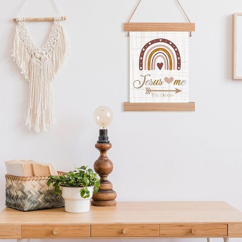 بوهو قوس قزح ديكور الحضانة بوهو قوس قزح جدار الفن بوهو الحضانة جدار ديكور يسوع يحبني معلقة جدار الفن هدايا المعمودية لفتاة استحمام الطفل in Kuwait