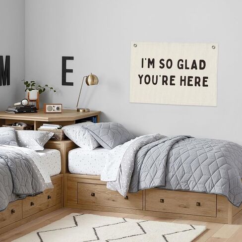 Classroom Canvas Banner, Welcome Sign forClassroom, Classroom Signs for Walls, Canvas Banner Wall Hanging Banner Flag Decor for Nursery Classroom in Saudi Arabia