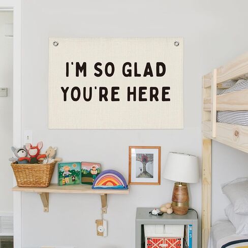 Classroom Canvas Banner, Welcome Sign forClassroom, Classroom Signs for Walls, Canvas Banner Wall Hanging Banner Flag Decor for Nursery Classroom in Saudi Arabia
