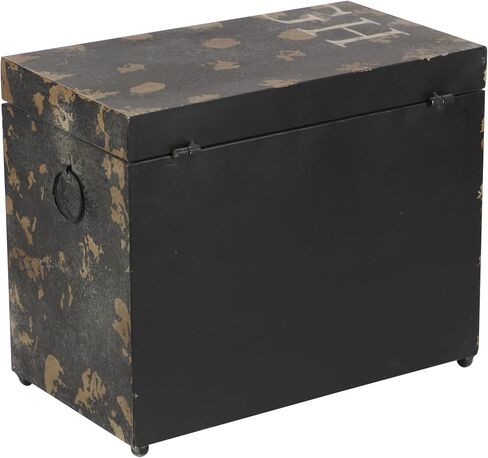 Deco 79 Metal Decorative Box Live Love Laugh Decorative Keepsake Boxes with Hinged Lid, Set of 3 Storage Boxes 16", 12", 9"W, Multi Colored in Saudi Arabia