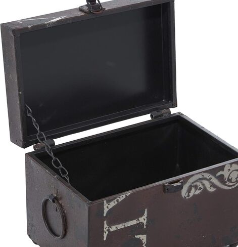 Deco 79 Metal Decorative Box Live Love Laugh Decorative Keepsake Boxes with Hinged Lid, Set of 3 Storage Boxes 16", 12", 9"W, Multi Colored in Saudi Arabia