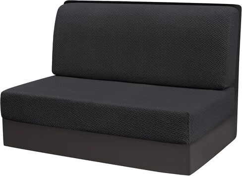 Deisy Dee RV Dinette Cushion Covers,Stretchable Rv Seat Covers,Camper Cushions Cover for RV Camper Car Bench (Khaki, 1 Bench Cover & 1 Backrest Cover) in Kuwait
