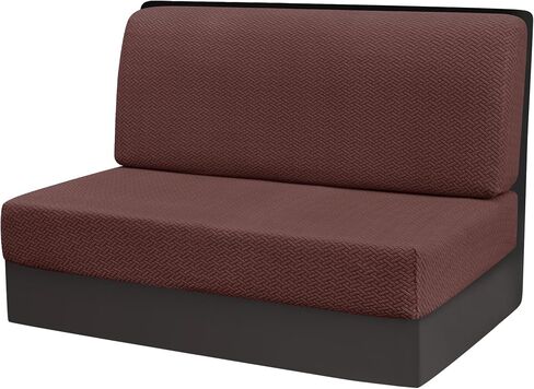 Deisy Dee RV Dinette Cushion Covers,Stretchable Rv Seat Covers,Camper Cushions Cover for RV Camper Car Bench (Khaki, 1 Bench Cover & 1 Backrest Cover) in Kuwait