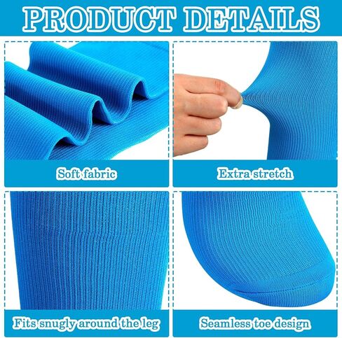 10 أزواج من الجوارب النيون فوق الساق، جوارب واسعة جدًا للقدمين، جوارب تدريب رياضية للوذمة اللمفية لمرضى السكري، جوارب رياضية للجنسين، جوارب نيون كبيرة للنساء والرجال، جوارب عالية للركبة، 5 ألوان in Kuwait