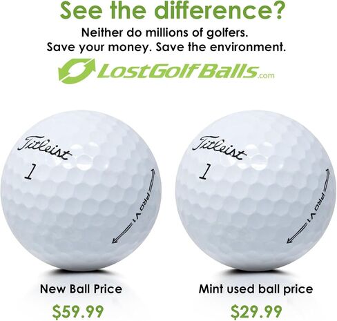 كرات الجولف المفقودة المعاد تدويرها والمستعملة Pro V1 وV1x 2019 لكرات الجولف Titleist، النعناع وحالة النعناع القريبة، جودة AAAAA وAAAA لكرات الجولف Titleist in Kuwait