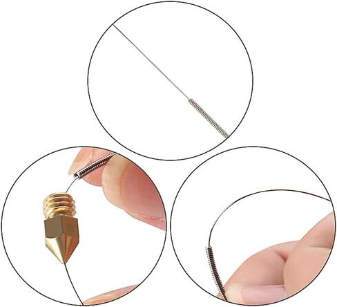 طقم فوهات Ender 3 Pro مكون من 42 قطعة، فوهة MK8 من الفولاذ المقوى + 10 فوهات + Heatbreak + كتلة سخان CR10 مع جورب سيليكون + إبرة تنظيف + أدوات طابعة ثلاثية الأبعاد للطابعة Ender 5 Pro Ender 3 V2 CR10 ثلاثية الأبعاد in Kuwait