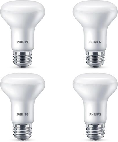 PHILIPS 45-Watt Equivalent R20 Ultra-Definition Dimmable E26 LED Light Bulb Soft White with Warm Glow 2700K (4-Pack) in Saudi Arabia